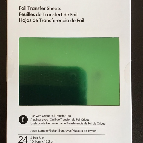 Lot of 3 / Cricut Foil Transfer Sheets Jewel Sampler - Picture 3 of 5